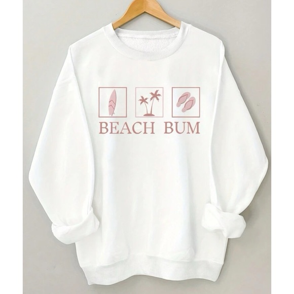 SHEIN Tops - beach bum white sweater